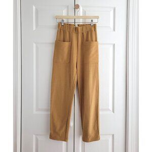 NWT Madewell twill jacquard tapered pants in toffee